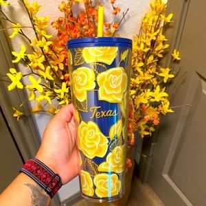STARBUCKS TEXAS PLASTIC TUMBLER/COLD CUP 🌼
